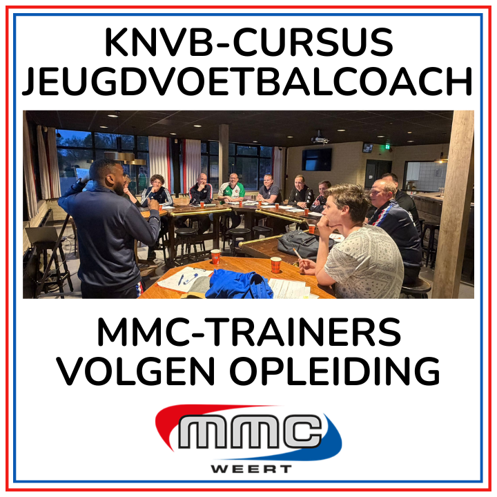 11 MMC-trainers volgen KNVB-cursus Jeugdvoetbalcoach