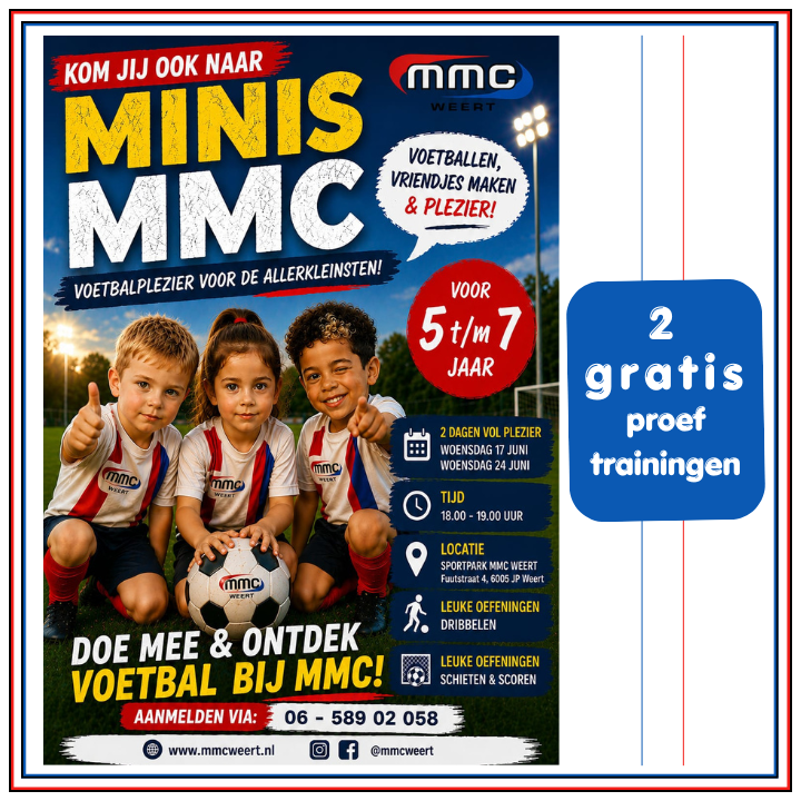 ONTDEK VOETBAL BIJ MINI'S MMC