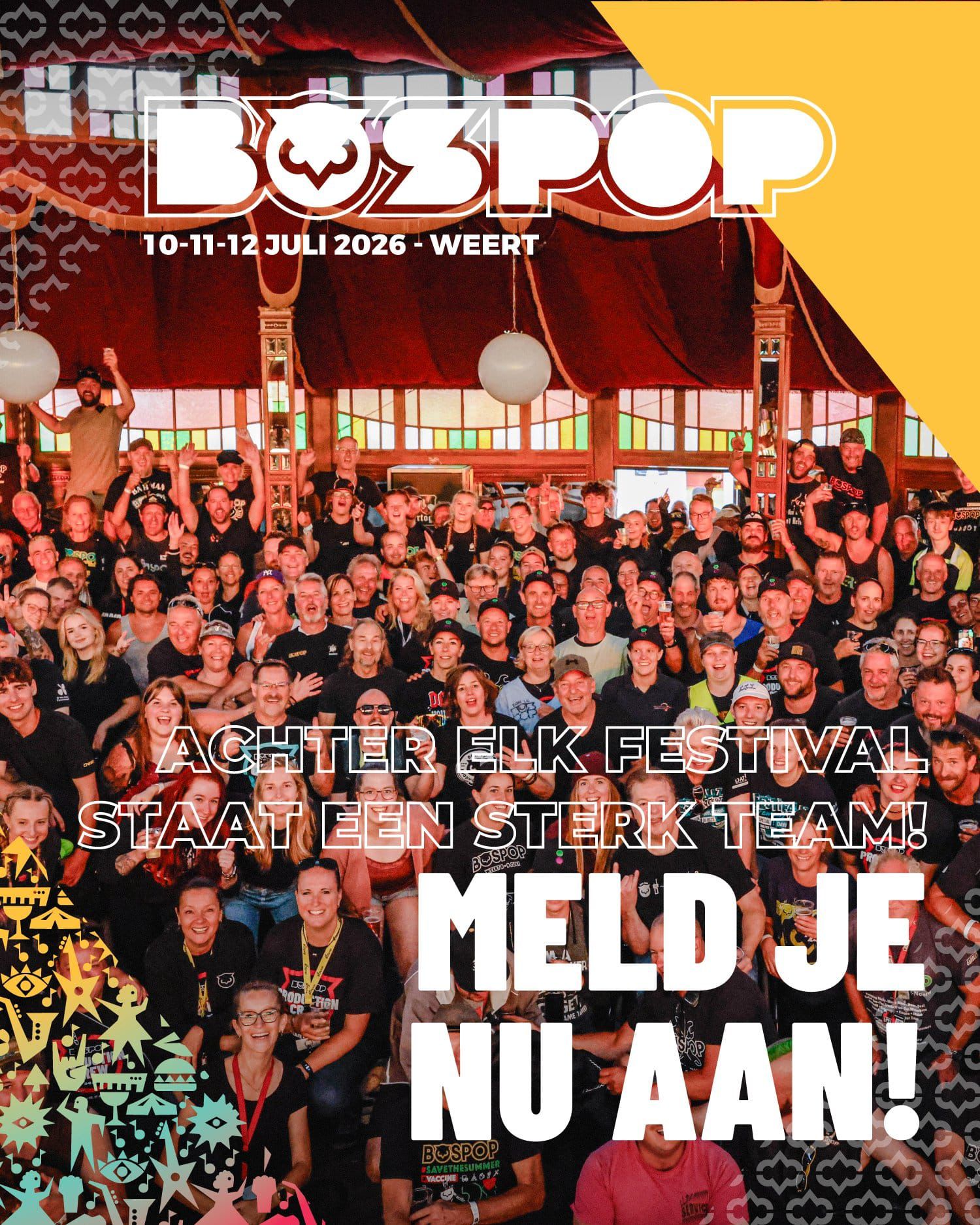 Openbare inschrijving vrijwilligers campercamping Bospop is gestart! 1
