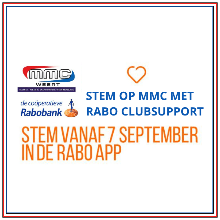 STEUN MMC WEERT MET RABO CLUBSUPPORT!