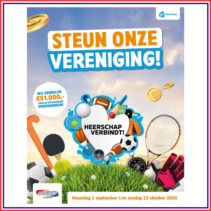 Steun onze vereniging | Spek de Kas Actie AH Heerschap