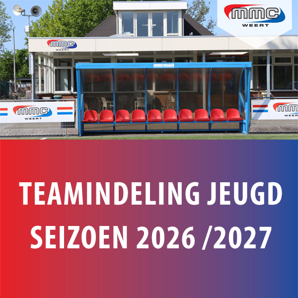 Teamindelingen jeugd seizoen 2026-2027 is bekend