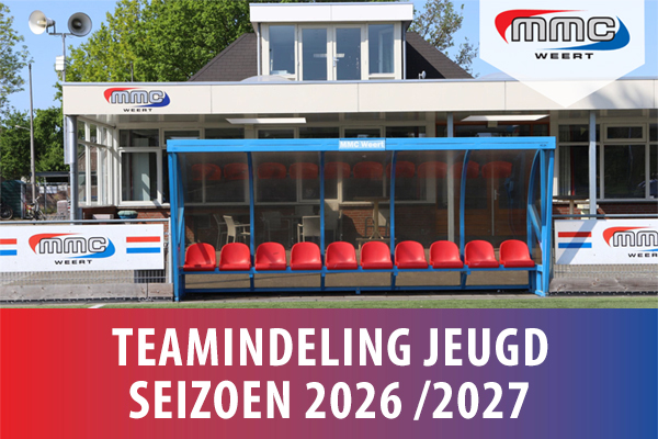 Teamindelingen jeugd seizoen 2026-2027 is bekend
