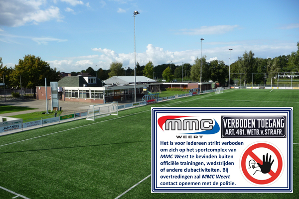 Wat gebeurt er zoal op de accommodatie van MMC Weert als alle poorten zijn afgesloten?