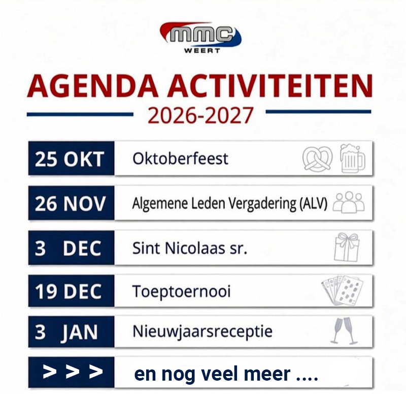 Zet ze alvast in je agenda!